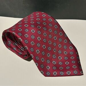 Valentina Silk Burgundy Patterned 57” Men’s Tie